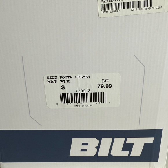 BILT Black Motorcycle Helmet - Picture 9 of 9